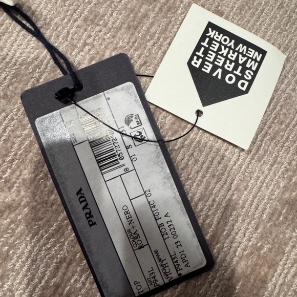 PRADA Gingham Bralette crop top size 38 NEW - Picture 10 of 12